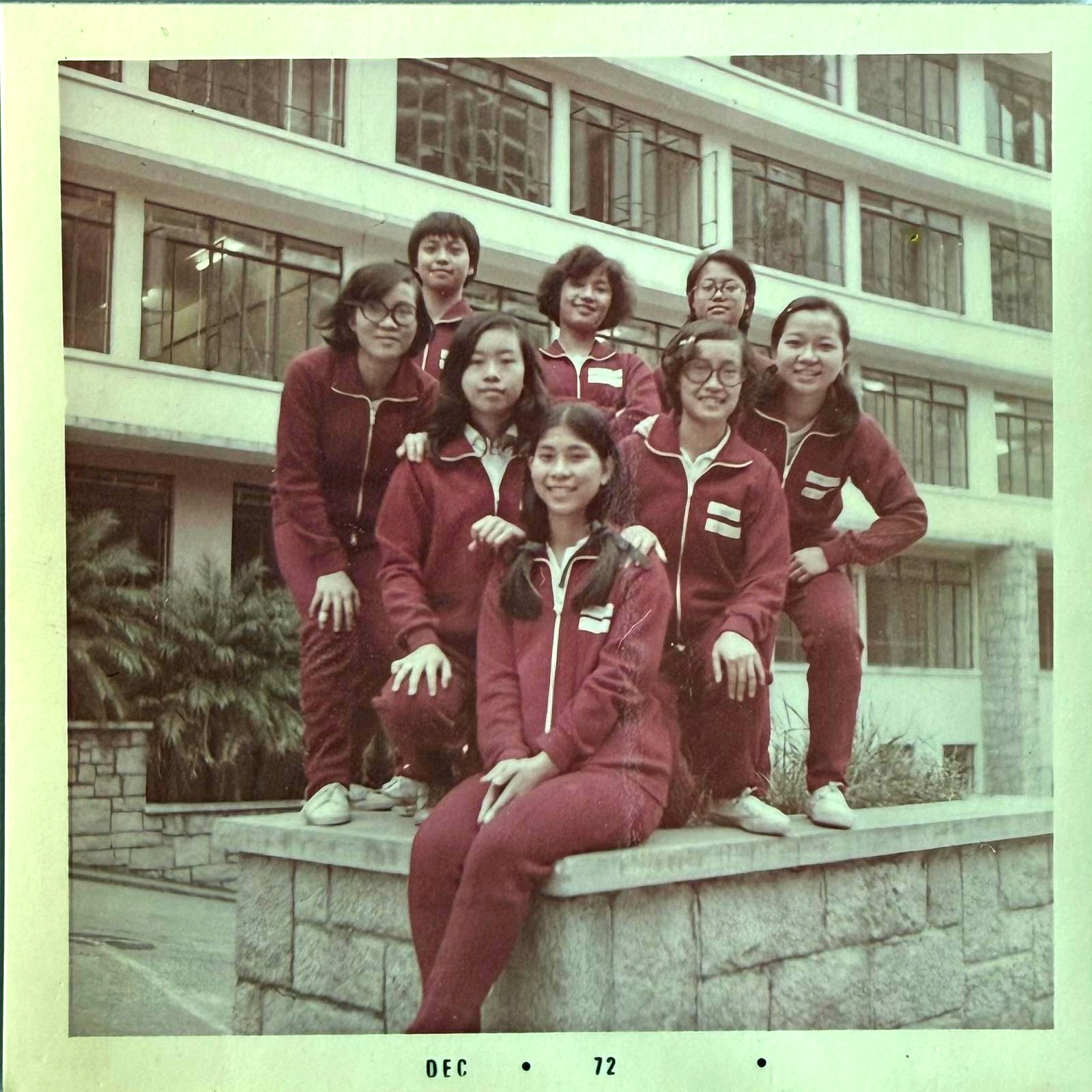 七十年代羽毛球女子隊（林麗兒、何倩芝、鄭雪敏和袁麗嫦）